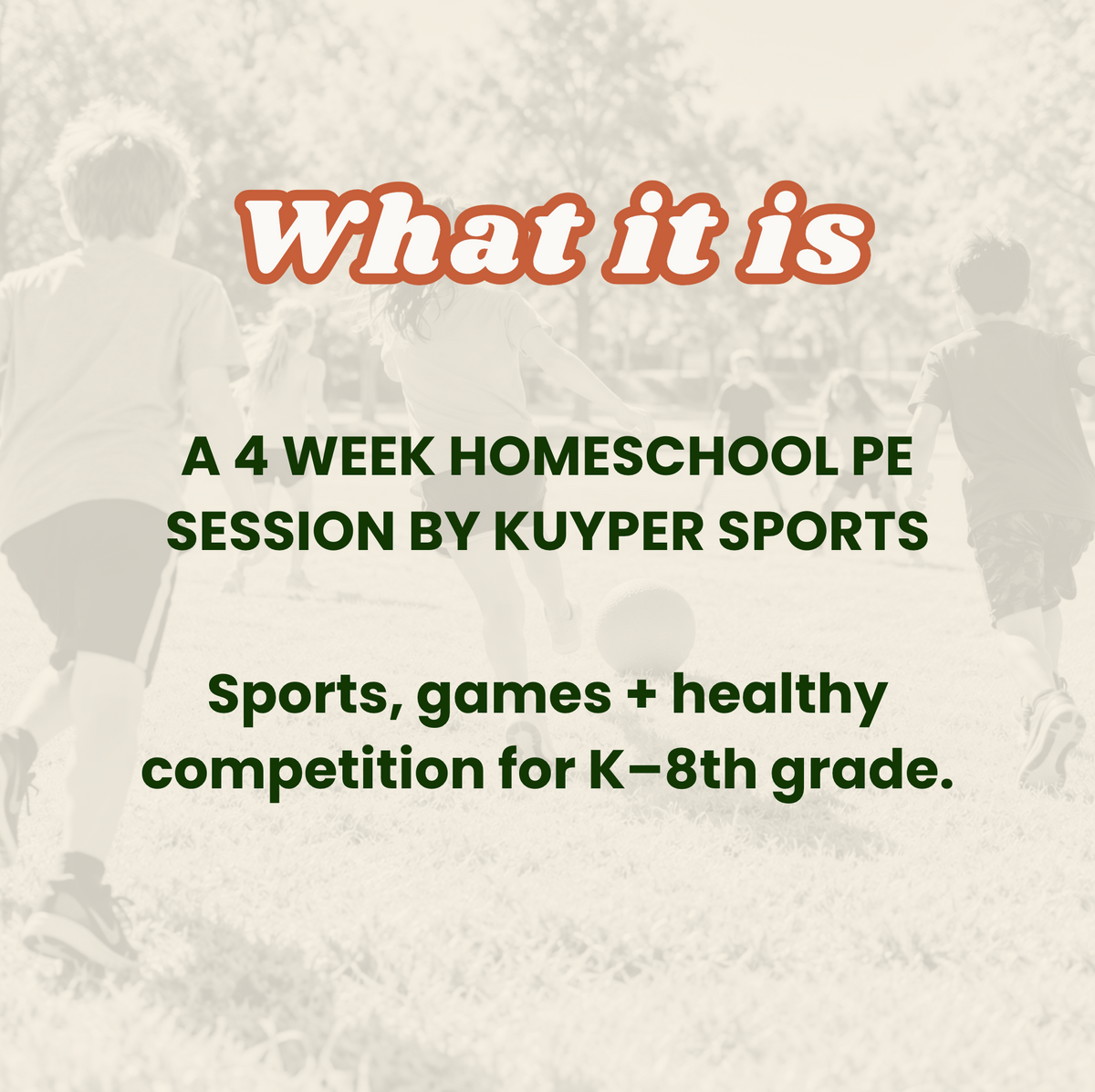 Field Day | 4 Week Homeschool PE Session